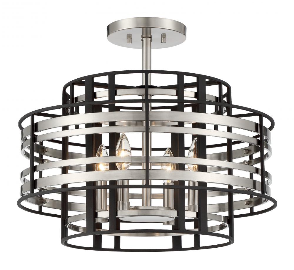 PRESTEN - 4 LIGHT SEMI FLUSH
