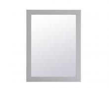 Elegant VM22736GR - Aqua rectangle vanity mirror 27 inch in Grey